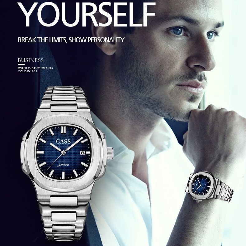 JAM TANGAN PRIA RANTAI WATCH FULL AUTOMATIC MEN'S CLASSIC NAUTILUS PETROAR WATCH WATCH WATPROOF MEN'