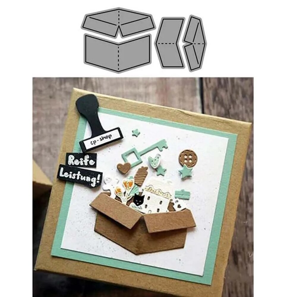 

Box Metal Cutting Dies for DIY Scrapbooking/photo album Decorative Embossing DIY Paper Cards