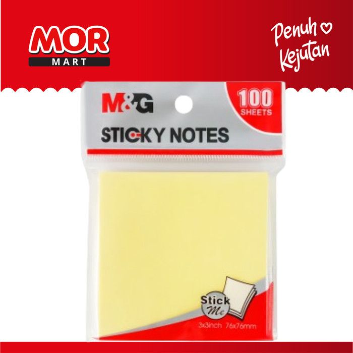 

M&G 3x3 Sticky Notes 100's YS-65 ukuran 76x76mm