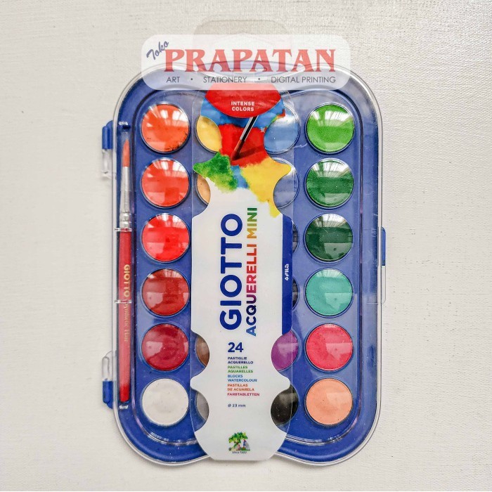 

Giotto Acquerelli Watercolor Set Block MINI | Cat Air Set - 12 Warna