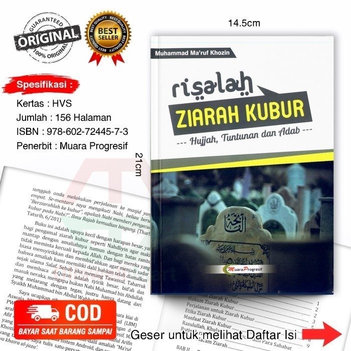Buku Agama Islam Risalah Ziarah Kubur - Hujjah, Tuntunan dan Adab