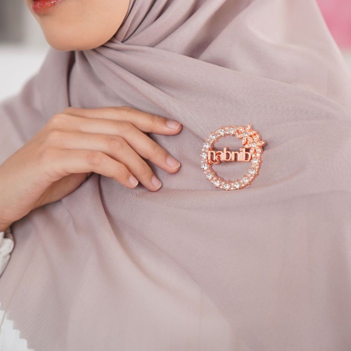 Nabnib - Clara Bros Hijab - RoseGold