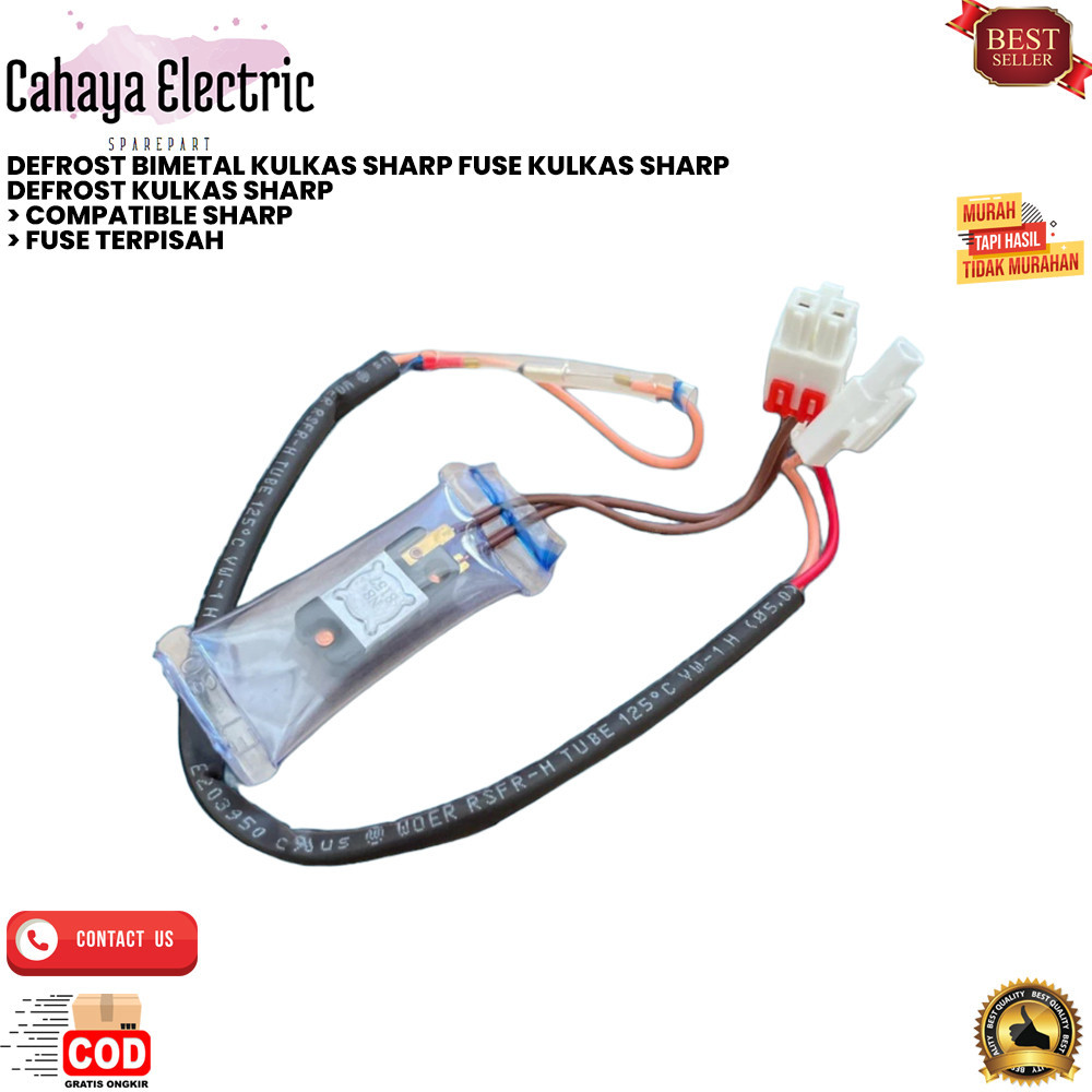 DEFROST BIMETAL KULKAS SHARP FUSE KULKAS SHARP DEFROST KULKAS (CAHAYAELECTRITERANG)