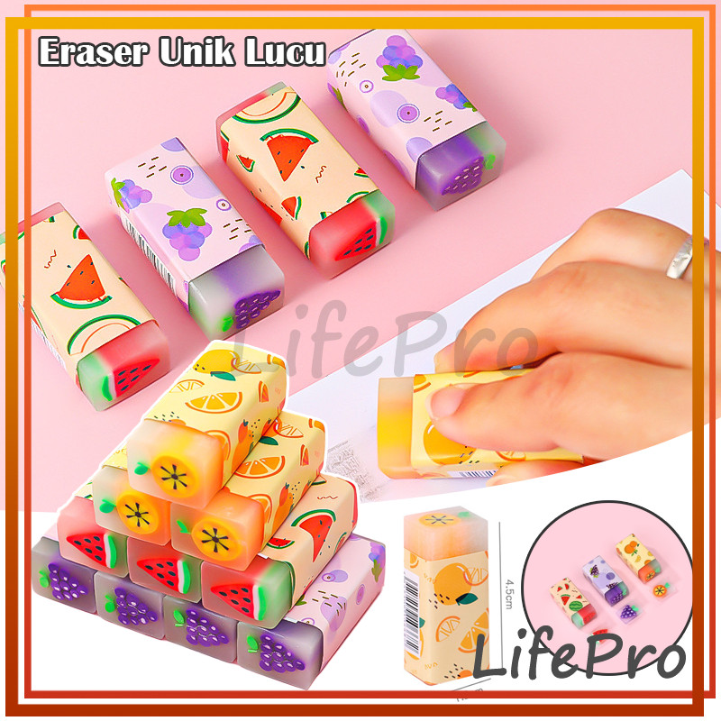 

Penghapus Fruit Lucu / Penghapus Pensil Motif Buah Fruits Eraser / Fruits Eraser / Penghapus Motif Buah Murah / Alat Tulis Penghapus Karet Perlengkapan Sekolah Anak