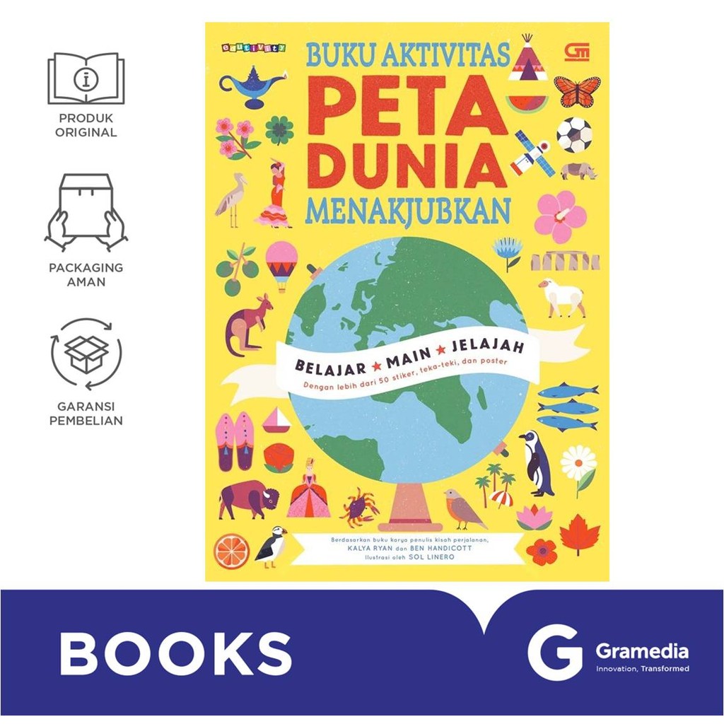 Gramedia GTC- Peta Dunia Menakjubkan: Buku Aktivitas