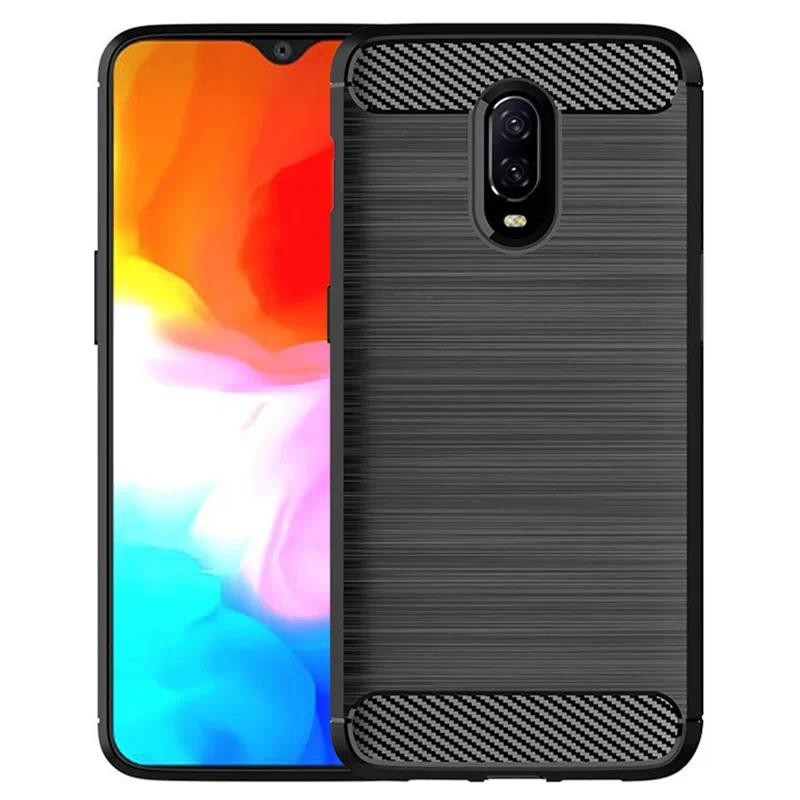 For Oneplus 6T 1+6t Phone Oneplus6t One Plus 6t case casing Soft Silicone Carbon Fiber Back cover