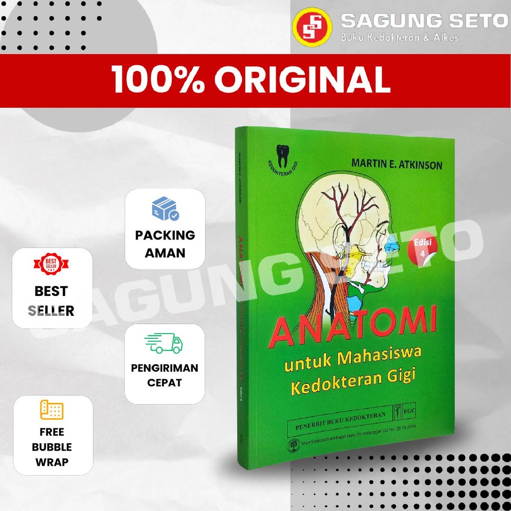 ANATOMI UNTUK MAHASISWA KEDOKTERAN GIGI ED4 / BUKU KEDOKTERAN GIGI - MARTIN