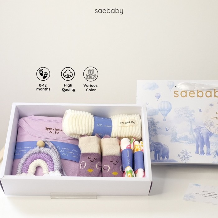 

[PROMO!!!] CELLE SET - Hampers Bayi Newborn, Kado Lahiran Bayi, Hampers Baby - CELLE UNGU