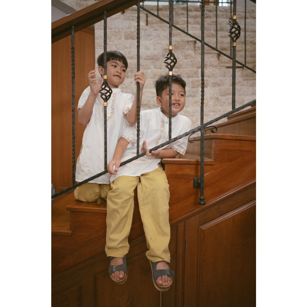 YGD57 BOHOPANNA Kurta Baby & Kids Set Raya Collection Setelan Baju Koko Muslim Anak Laki-Laki 0-14 T