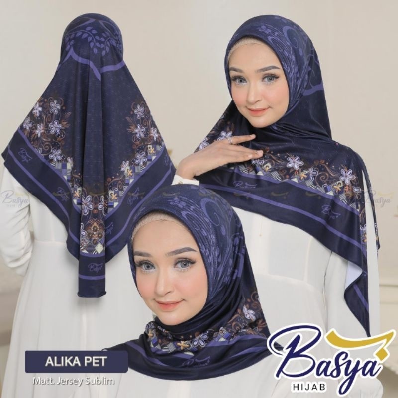 (BASYA SUBLIM) SEGITIGA PET ALIKA•hijab instan segitiga motif•kerudung instan dewasa pet•jilbab inst