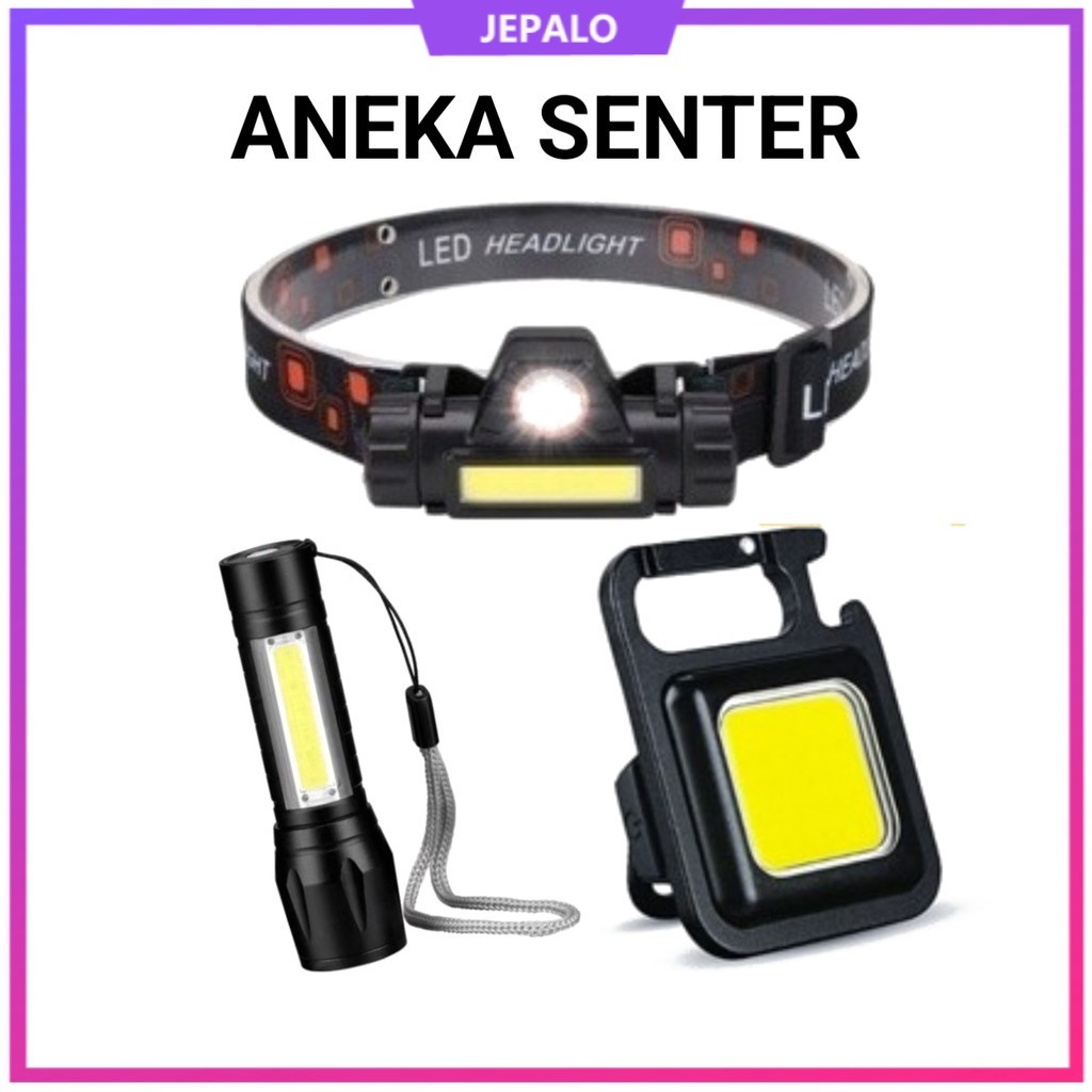 SENTER KEPALA SENTER GENGGAM CENTER SWAT MINI LED ZOOM SENTER MINI SENTER 50WATT SENTER 100 WATT 3 L