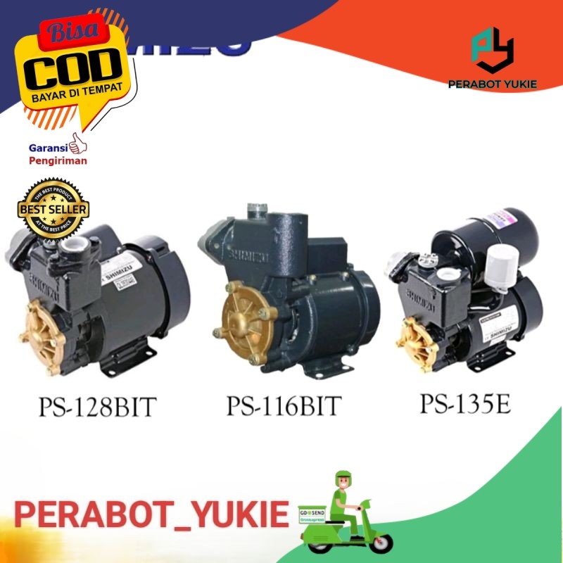 PY MESIN AIR / MESIN BANYU / POMPA AIR  SHIMIZU 116 BIT, 128, 135 E