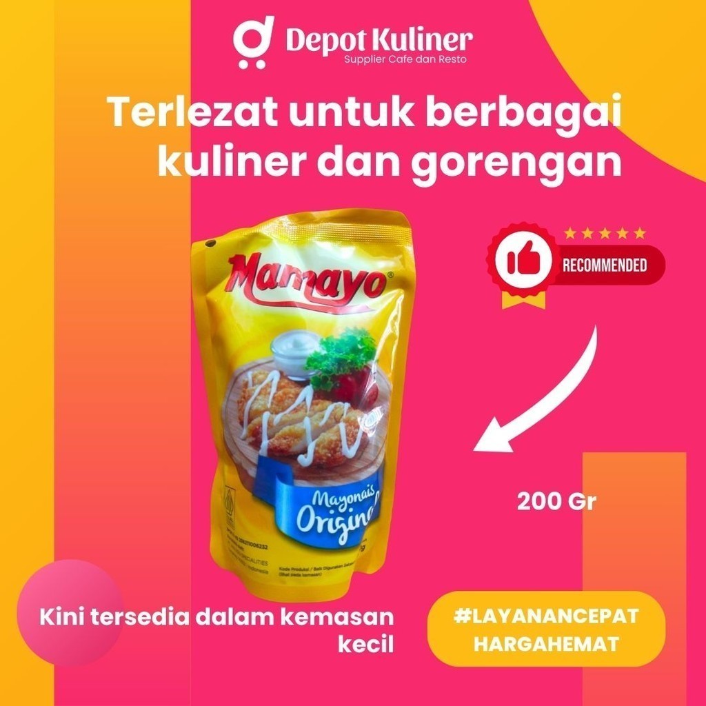 

Al Permata Mayones Mamayo 200 Gr dari Depot Kuliner Mayo Mayonaise