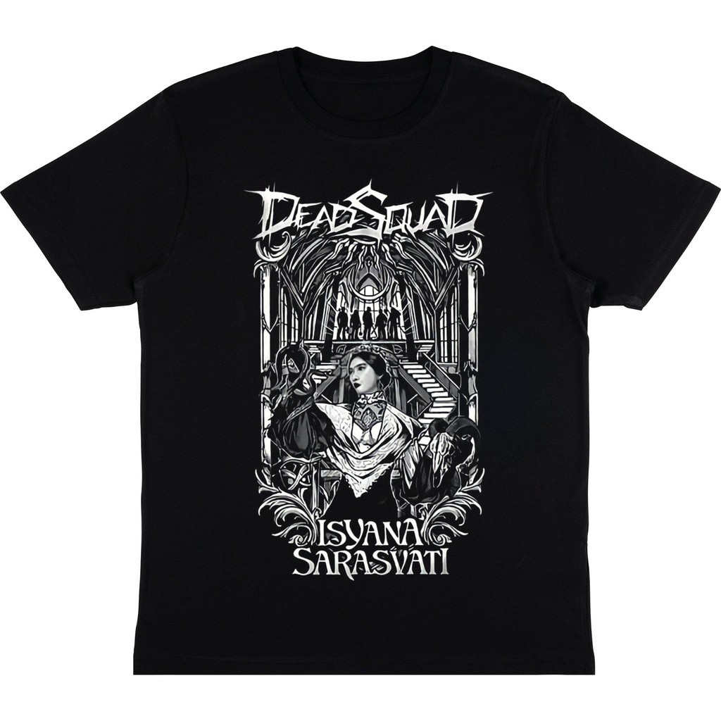 KAOS BAND DEADSQUAD X ISYANA SARASVATI "IL SOGNO" | T-SHIRT BAJU BAND METAL PRIA TERBARU DEADSQUAD