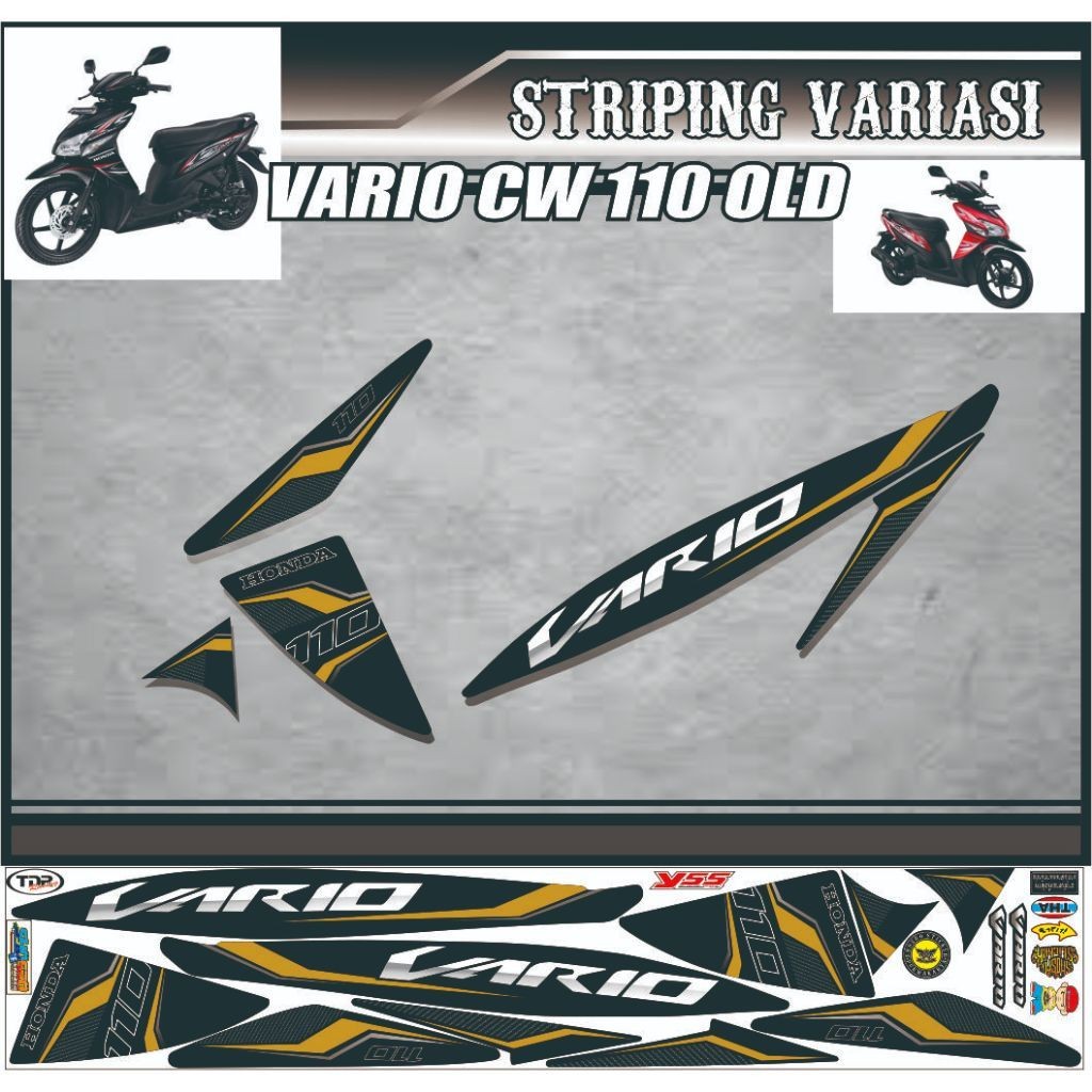 STRIPING STICKER VARIO 110 OLD VARIASI VARIASI MOTOR