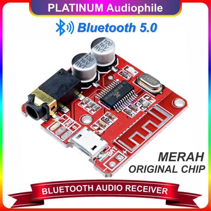 JP99 Modul Bluetooth 4.1 5.0 Audio Recevier Stereo MP3 Lossless Decoder - XYBT5.0-MERAH