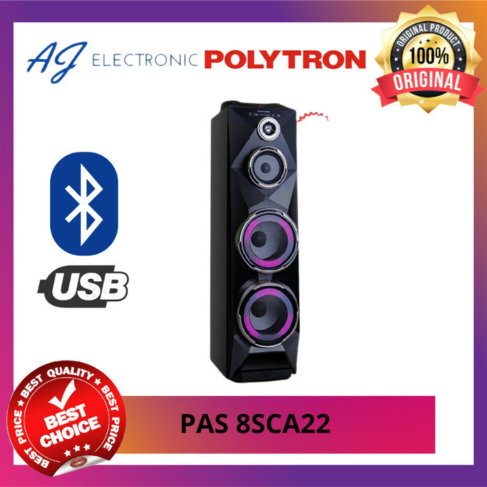 SPEAKER ACTIVE POLYTRON PAS-8SCA22 / PAS8SCA22 , SPEAKER BLUETOOTH