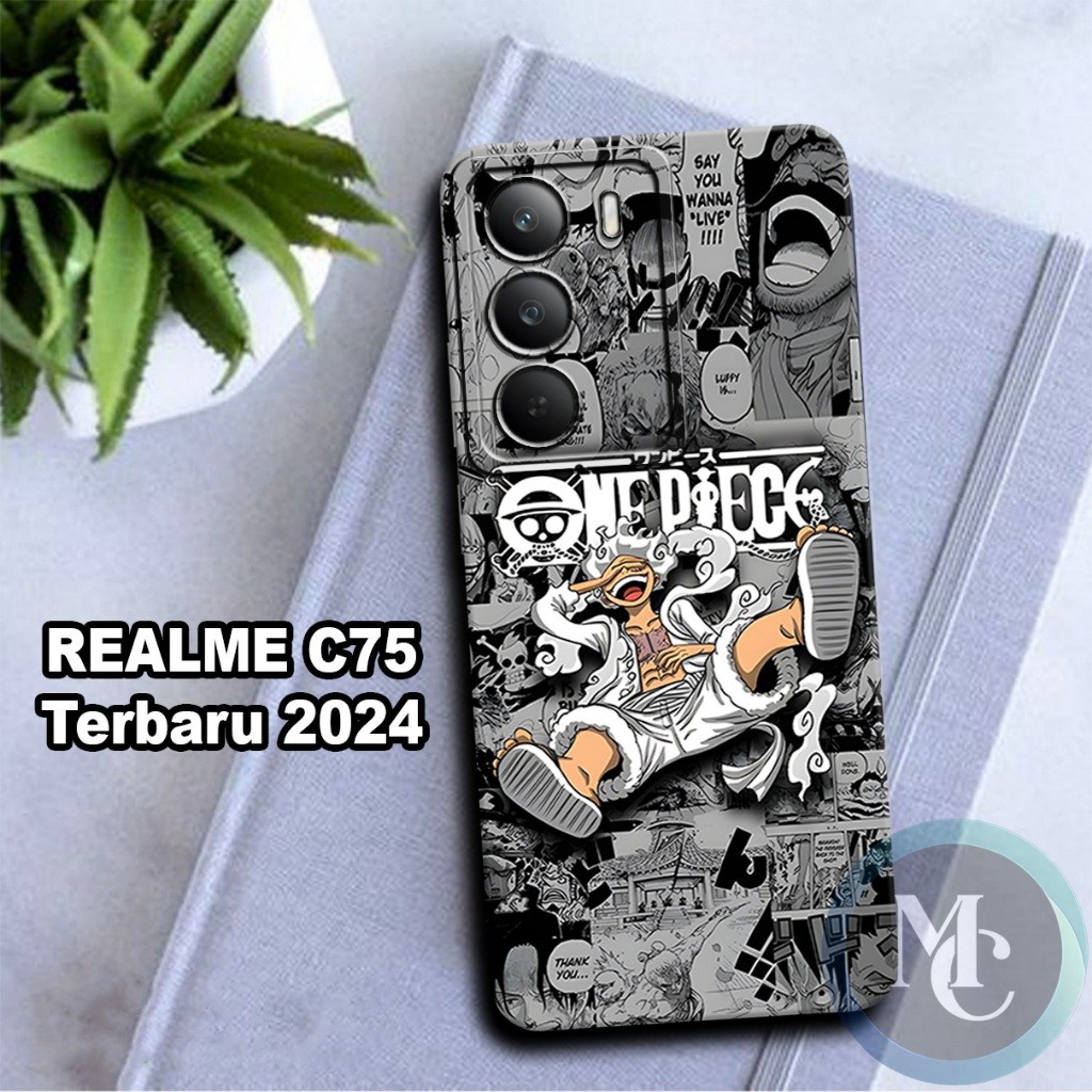 CC3/Softcase karet lentur untuk Realme C75/Motif Karakter Anime One Piece/case Realme C75/kesing Rea