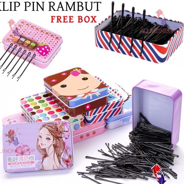 

Jepit Pentol TS 100Pcs Free Box Kaleng - Jepit Pentul 100Pcs - Jepit Sanggul - Jepit Lidi Keren