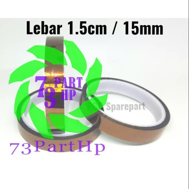 

Lakban Tape Kuning Anti Panas Lebar 1.5cm -Isolasi -Solatip Isolatip Solatif Isolatif 15mm 15 mm (1003397) - 73partHP
