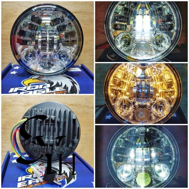LAMPU DAYMAKER 16 LED 5,75 INCH ORIGINAL 8000 k Real seperti gambar