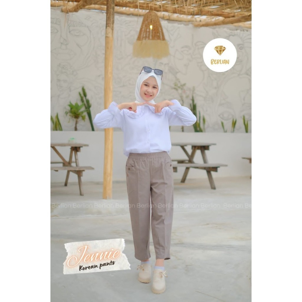 

Celana Panjang Anak Perempuan 6 Tahun - Remaja Korean Style - Grey, 12