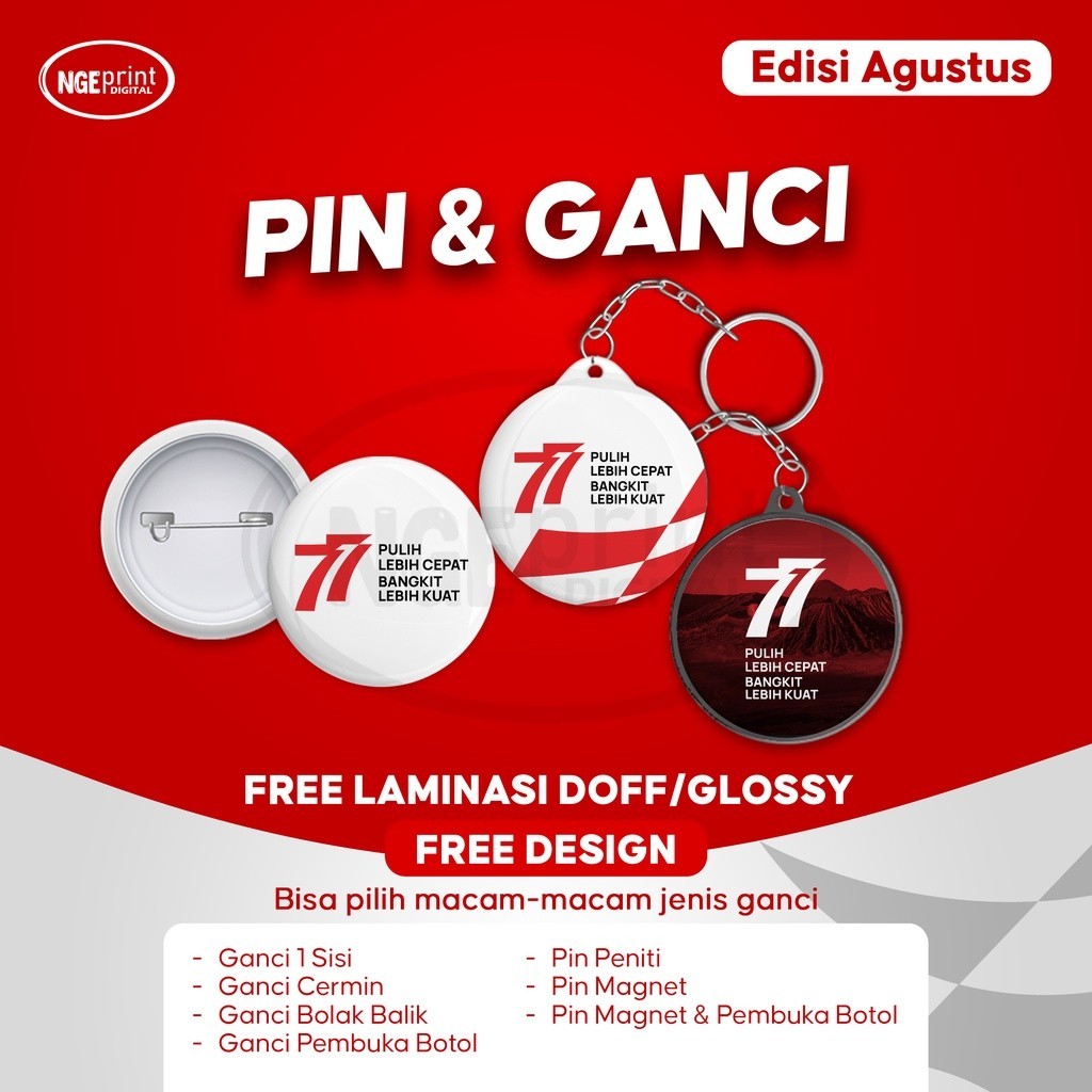 PIN CUSTOM / GANCI PIN GANTUNGAN KUNCI CUSTOM / GANCI CERMIN / GANCI BOLAK BALIK