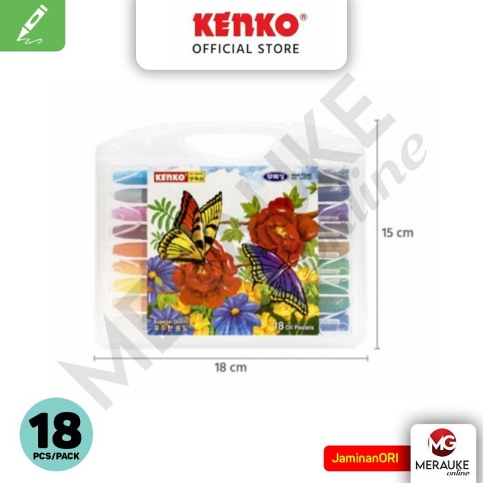 

Oil Pastel KENKO 18 Warna KK-18C TR