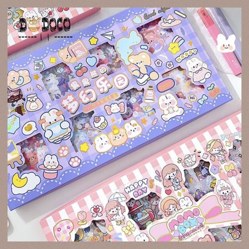 

Promo_[Limited Stok] Stiker Box 200 Lembar Lucu Dan Aesthetic Motif Momo