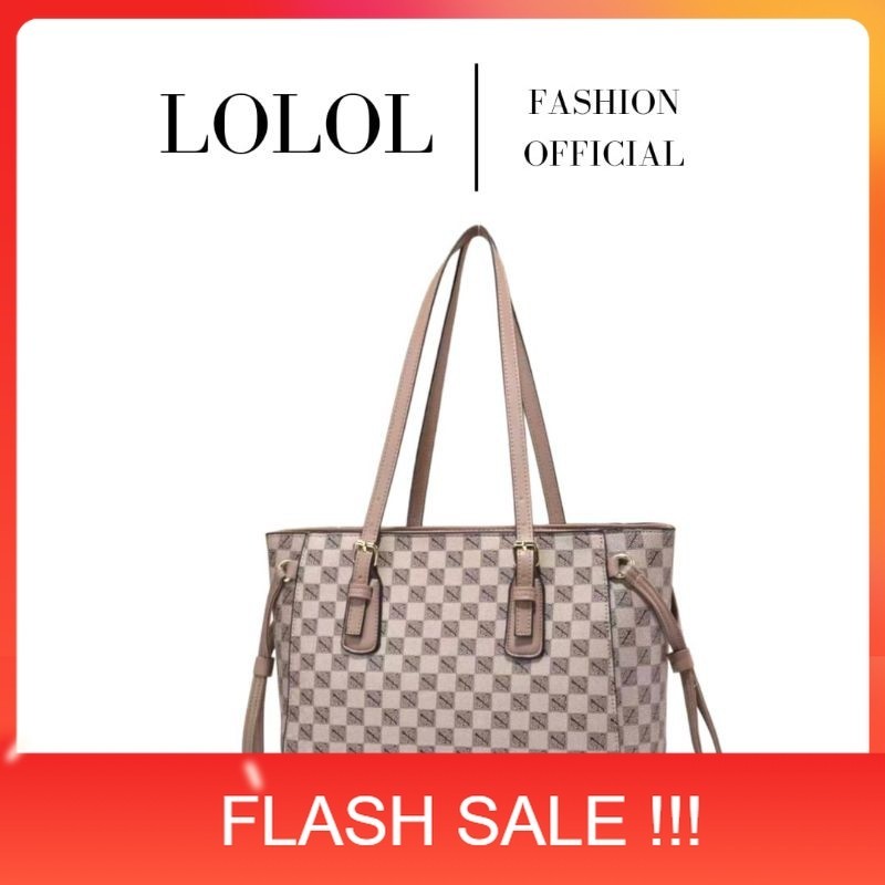 PROMO 6626 LOLOL  Tas Cantik Model Tote Bag - Kulit PU