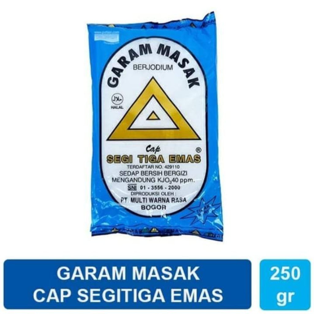 

Garam Segitiga Emas 250gr