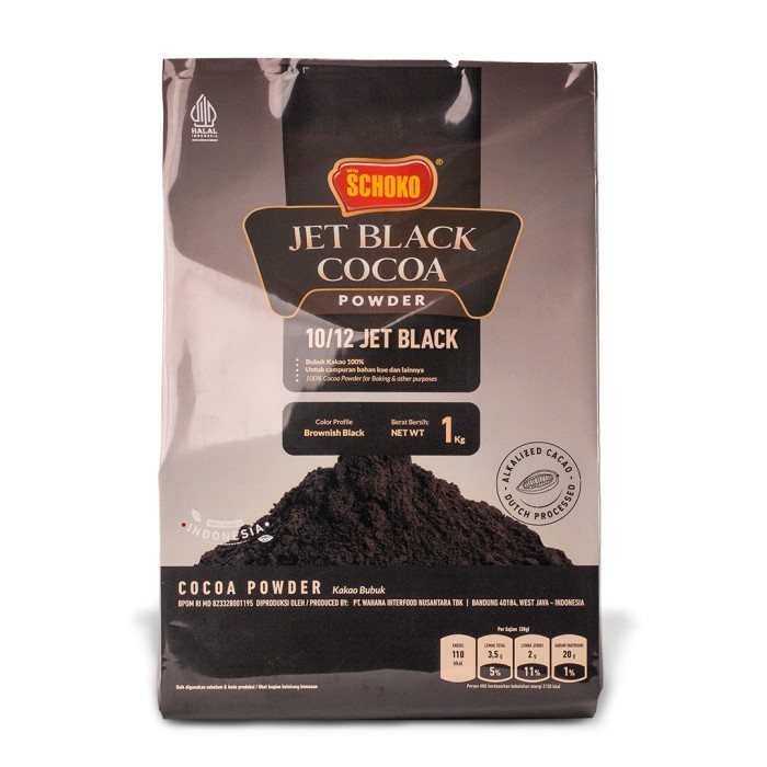 

Ready SCHOKO Black Premium Cocoa Powder - 1 Kg / Low Fat 10/12 / Jet Black