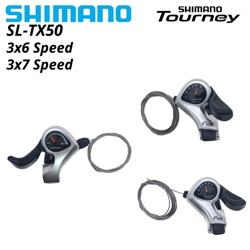 Shimano TX50 Tourney SIS SL-TX50 Bicycle Shift Lever 3*6s 3*7s 3v Left 6v Right 7v 18 21 Speed Pair 