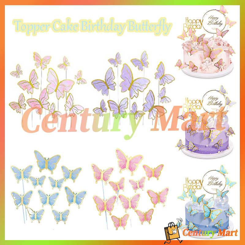 

10Pcs Potongan Kupu-kupu Puncak Kue /Toppers Kue / cake decoration/Topper Kue ulang tahun Dekorasi Kupu /dekorasi kue ulang tahun/topper kupu kupu set