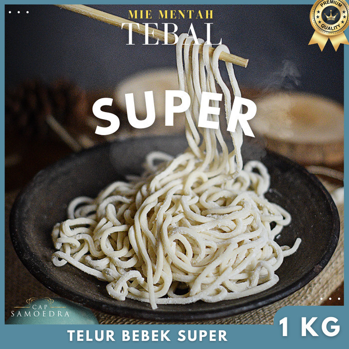 

Mie Mentah / Mie Basah Tebal Telur Bebek Super 1 kg - 1 kg Isi 10