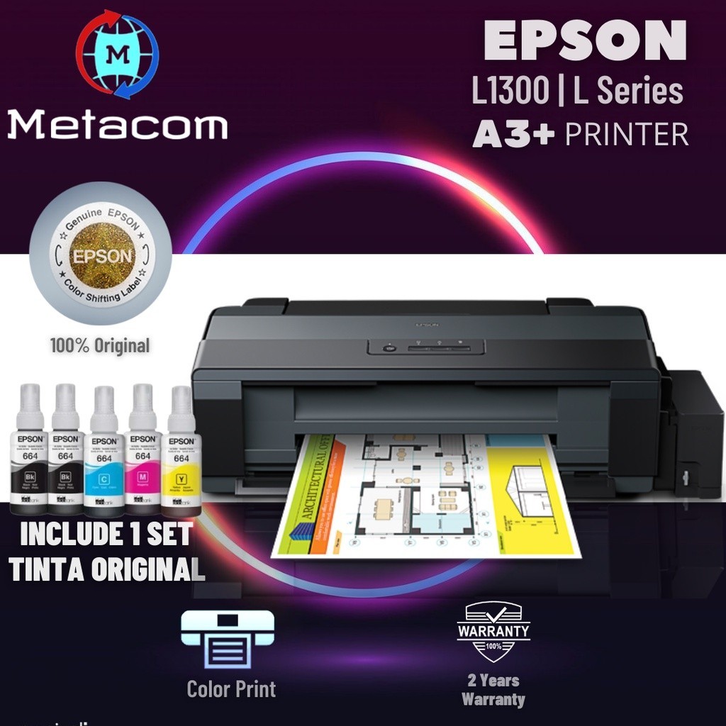 Epson Printer L1300 - A3+ Printer Garansi Resmi Epson