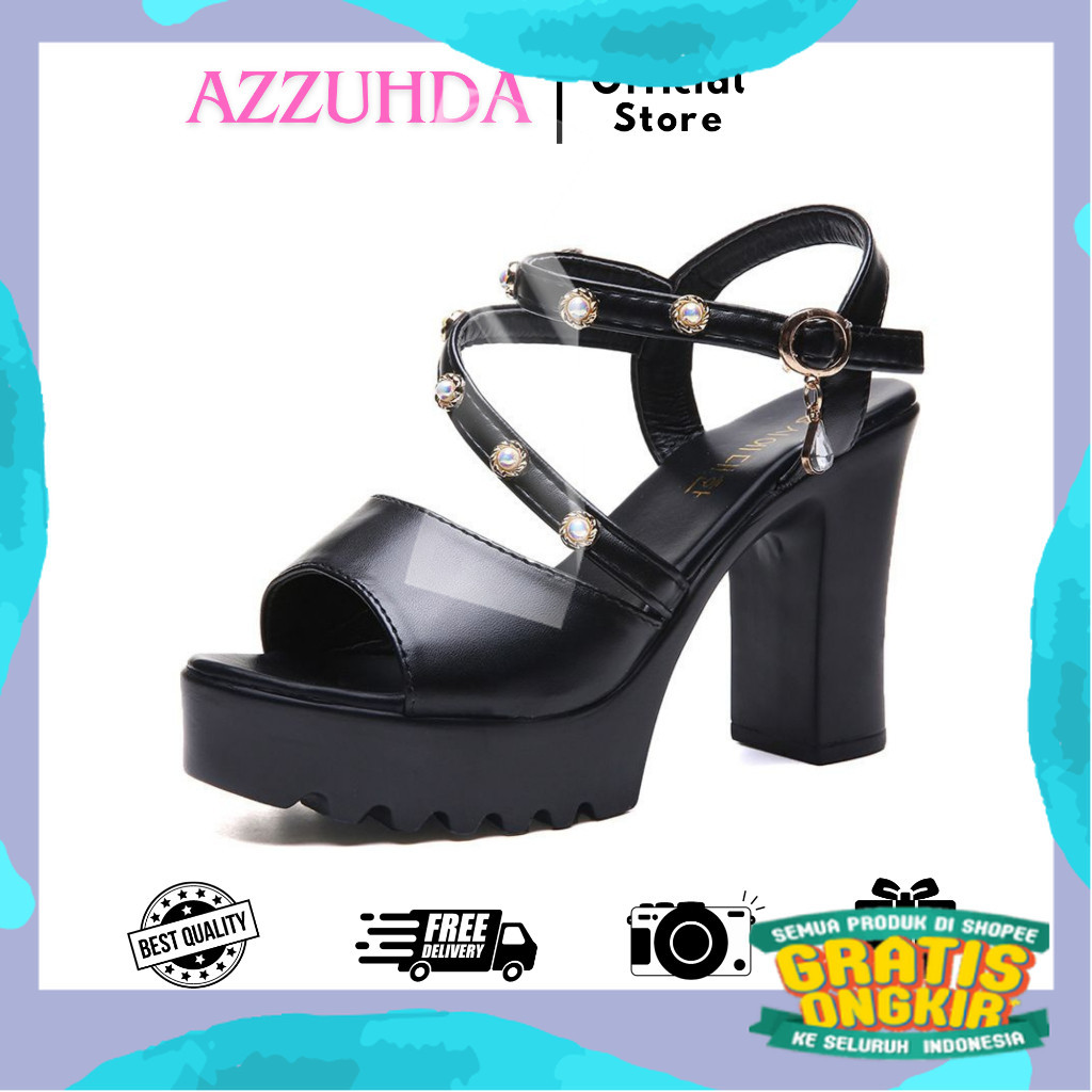 AZZUHDA Sepatu Heels Sepatu Wanita Sepatu Fashion Korea Import Sepatu Pesta Best Seller MB3472/ Jumb