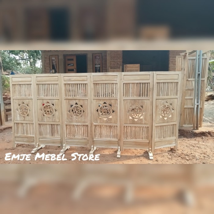 PROMO FLASH SALE sketsel partisi ruangan pembatas ruangan kayu penyekat dapur