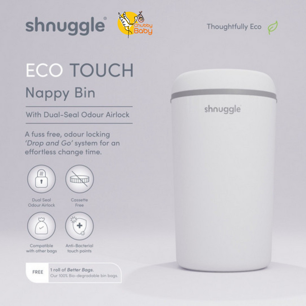 Shnuggle Eco Touch Nappy Bin | Tempat Sampah Popok Diapers