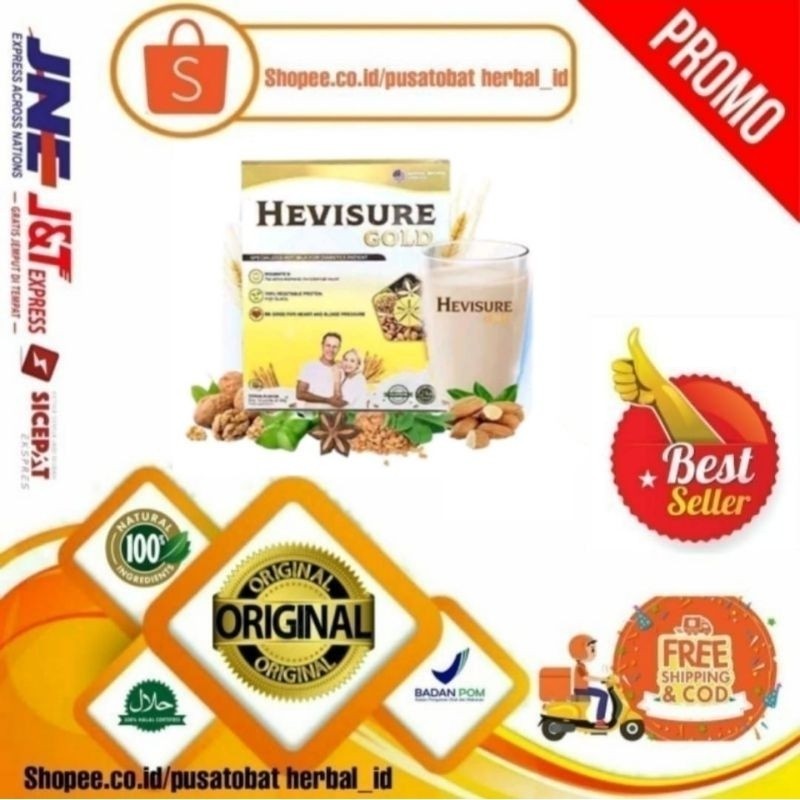 

HEVISURE GOLD MILK SUSU HERBAL ATASI DIABETES KENCING MANIS KADAR GULA RENDAH