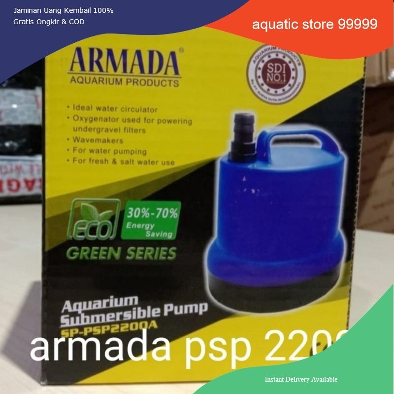 armada psp 2200 power head pompa celup air aquarium kolam