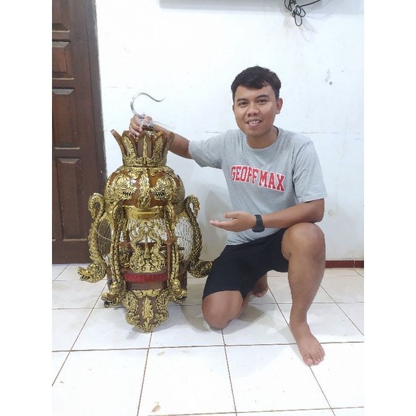 sangkar burung perkutut ukir naga Sosro