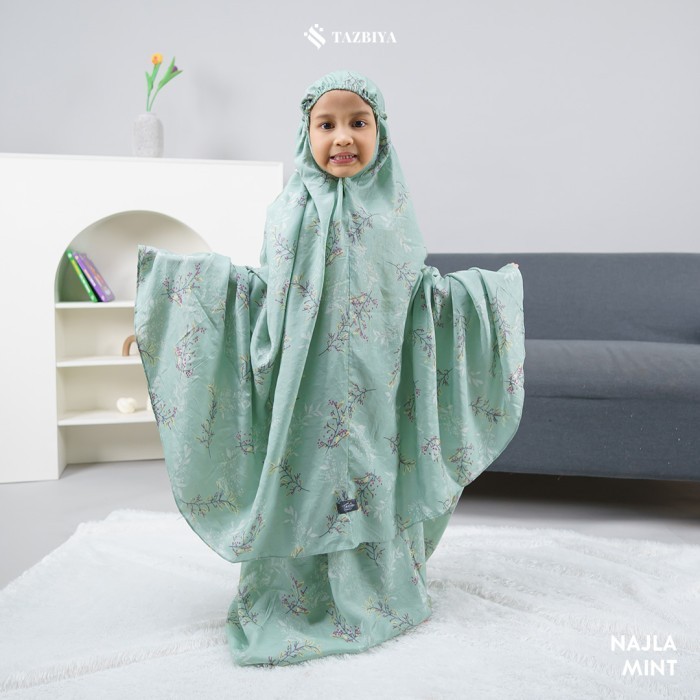 MUKENA ANAK TAZBIYA SHAIMA SERIES - MINT, M