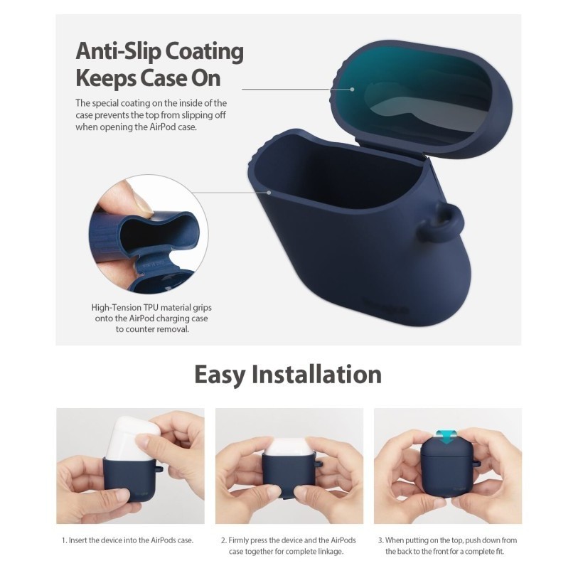 Ringke AirPods 1 / 2 Case Pink Softcase  TPU