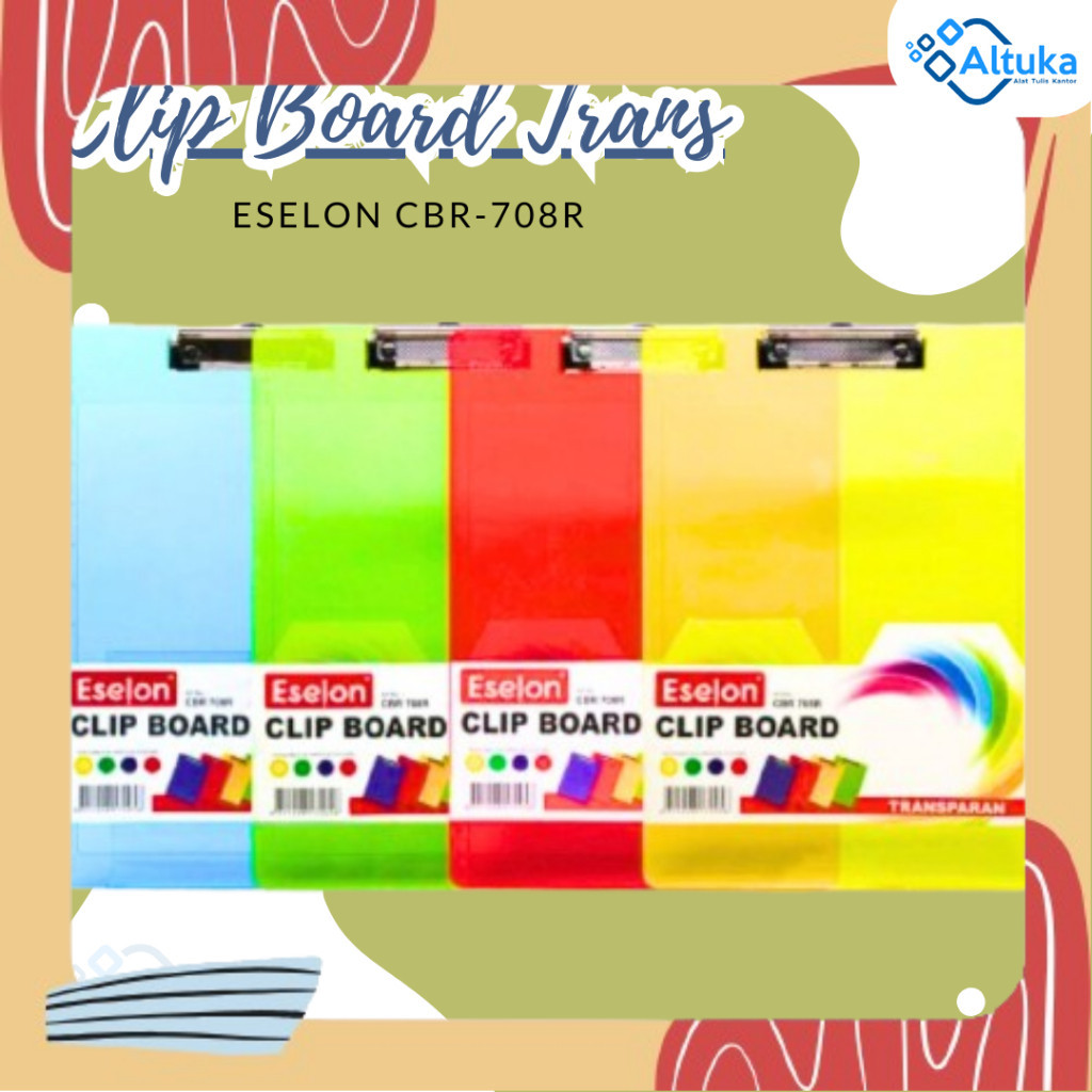 

Papan Ujian / Papan Dada / Papan Jalan / Clipboard Plastik Transparan CBR-708R