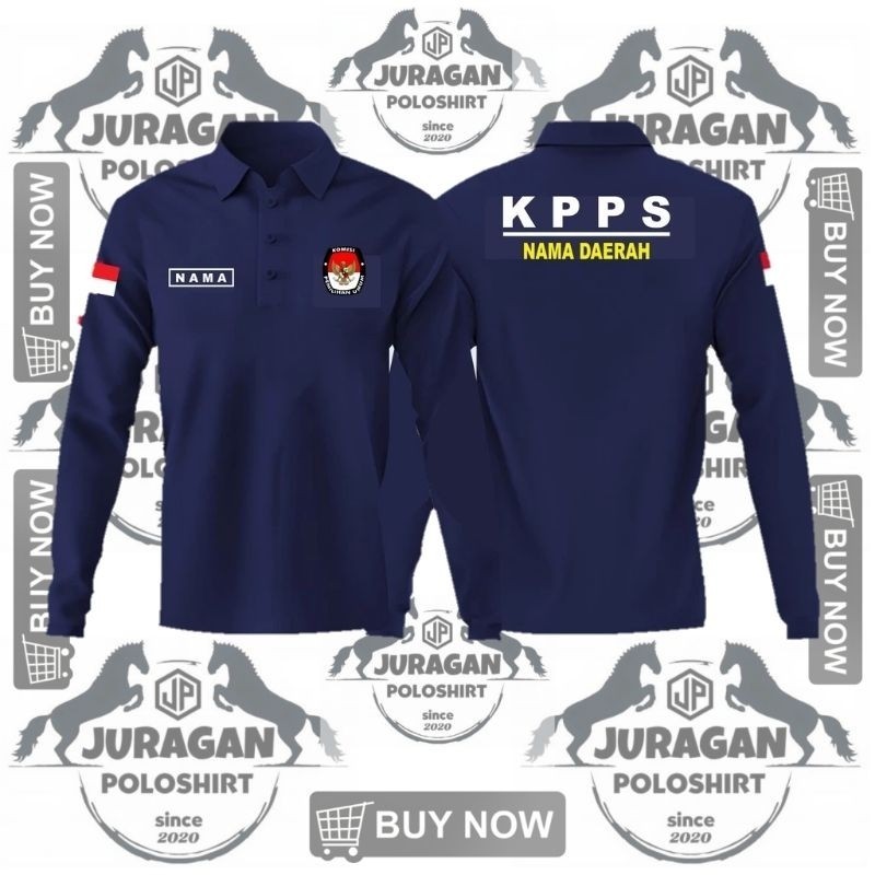 KL96HF POLOSHIRT KPPS-BAJU POLO KPPS-KAOS KERAH KPPS-BAJU SERAGAM KPPS-POLO KPPS TERLARIS