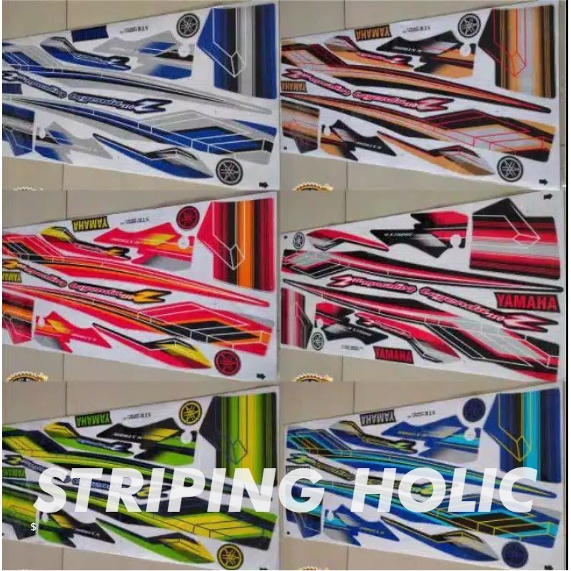 STIKER STRIPING VARIASI JUPITER Z LEGENDA 110Z