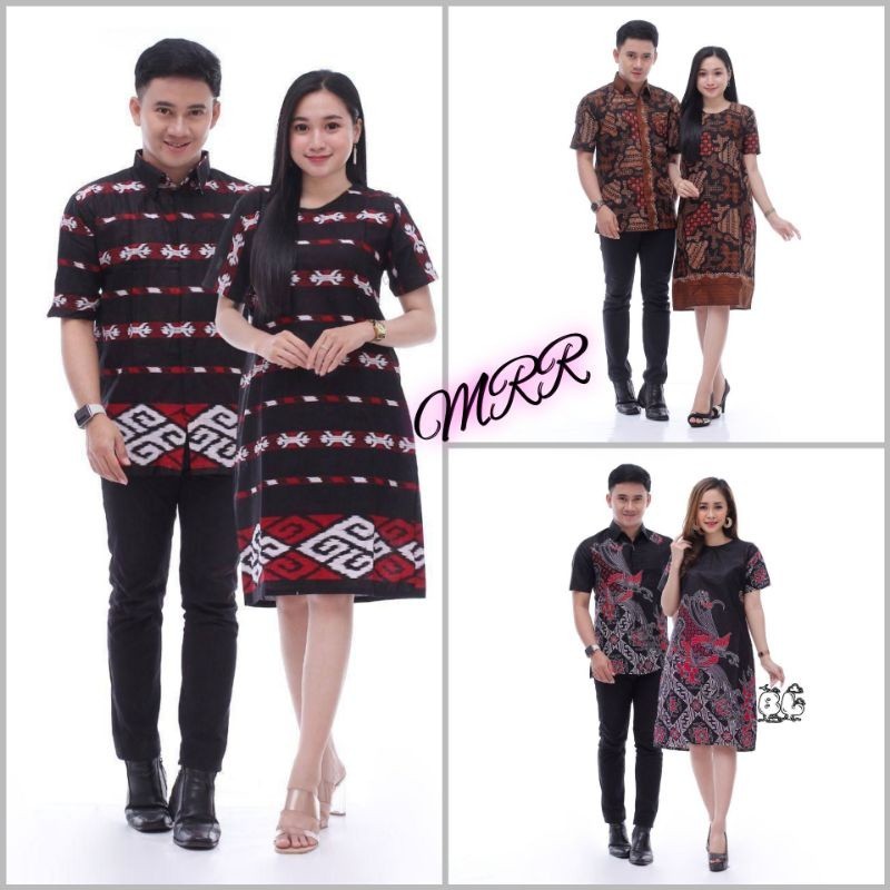 Baju COuple Idul Fitri Murah / Baju Couple Batik Set Keluarga Pasangan Kondangan Keluarga Terbaru Co