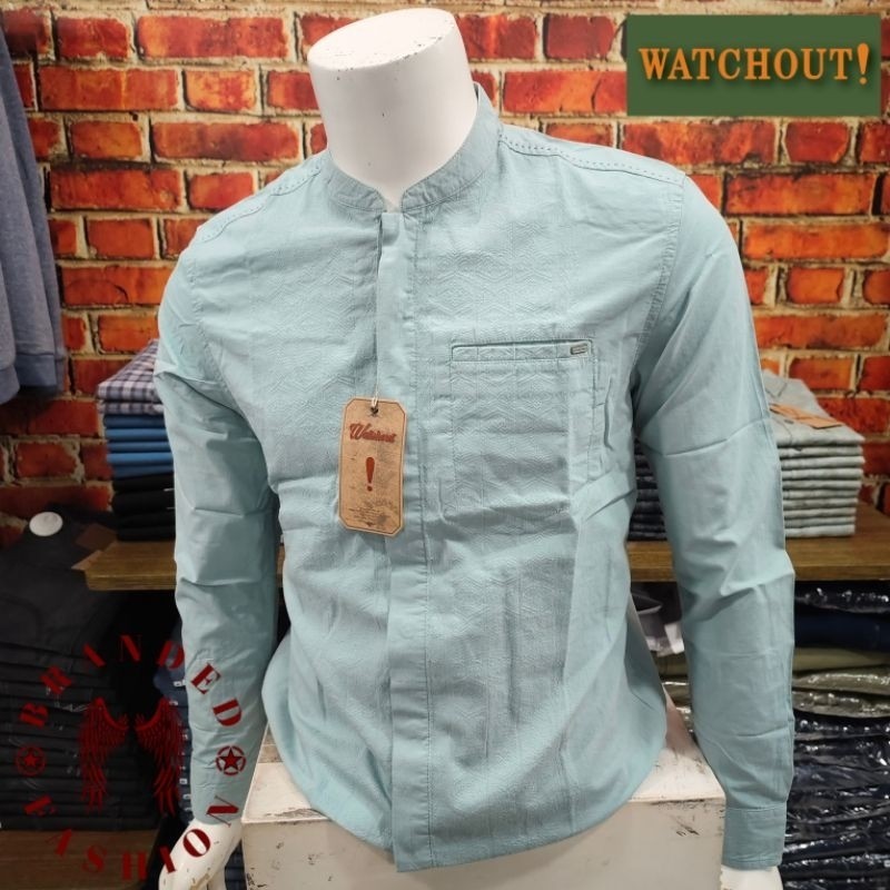 WATCHOUT CASUAL KEMEJA KOKO LENGAN PANJANG WS812160025 TURQUOISE