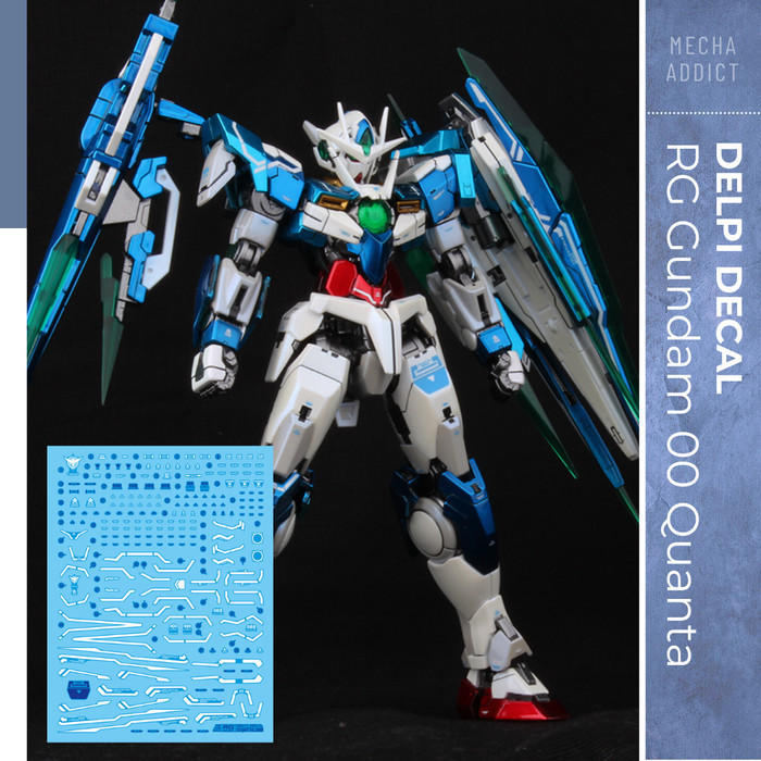 Water Slide Decal RG Gundam 00Q Quanta QanT Full Saber 00 by DELPI